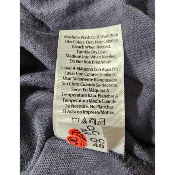 Time And Tru Womens Crewneck T-Shirt XL (16-18) Gray Beach Cover Up Tunic NWOT - Picture 8 of 8